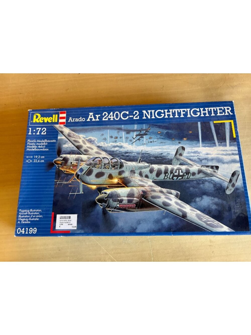 Revell 1/72 Arado Ar 240C-2 Nightfighter Plastic Model Aircraft Kit - 04199